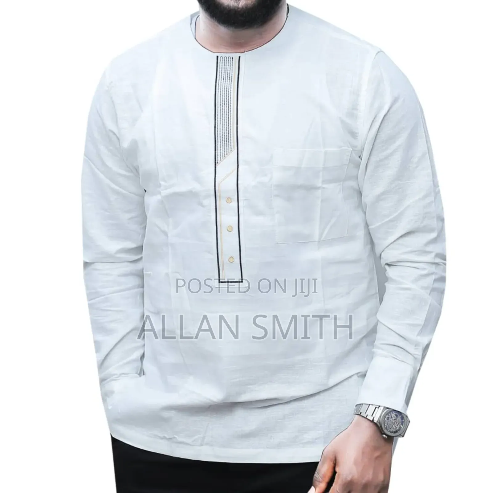 White Men's Linen Shirts