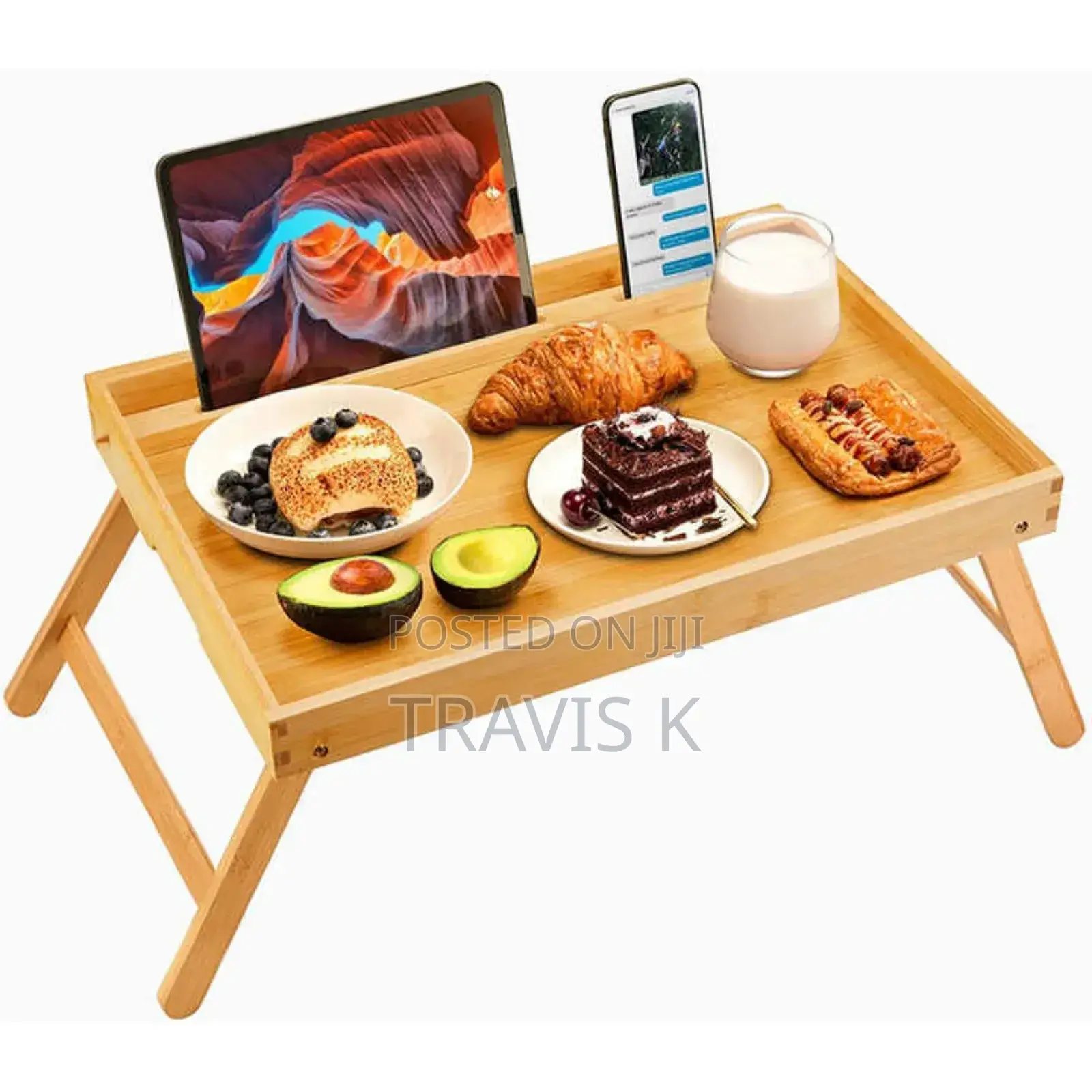 Bamboo Fold Up  Serving Tray