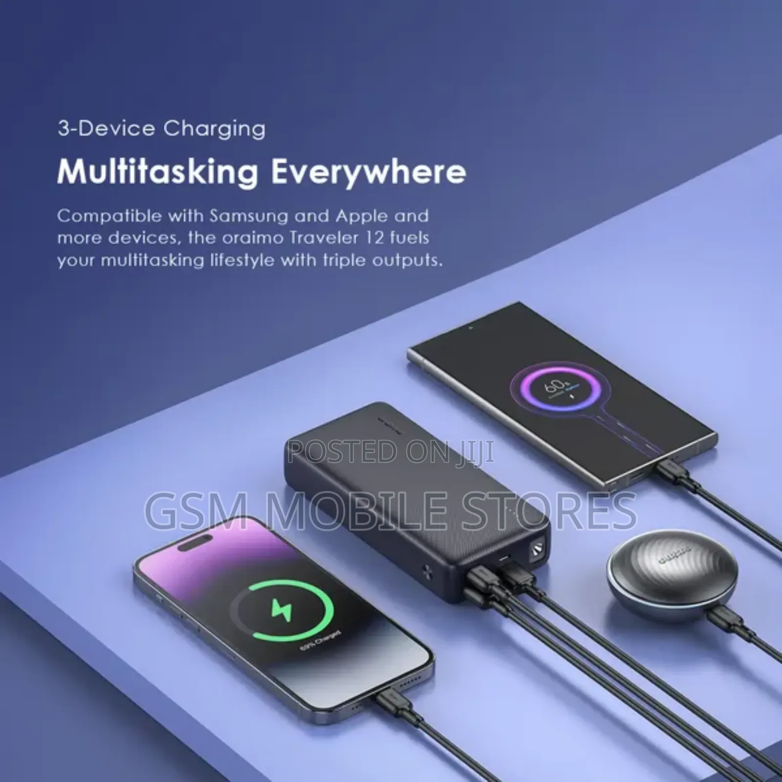 New Oraimo Traveler 12 20000mah 12w Type-C in Out Power Bank