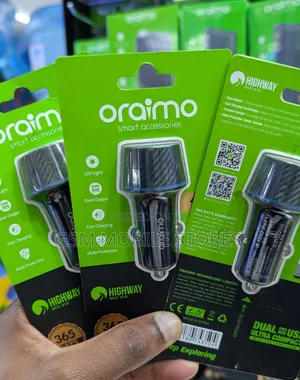 Oraimo Highway 10.5W Dual Ports Car Charger Adapter