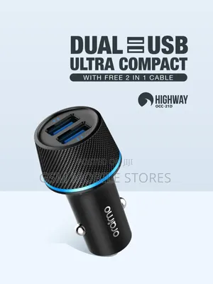 Oraimo Highway 10.5W Dual Ports Car Charger Adapter