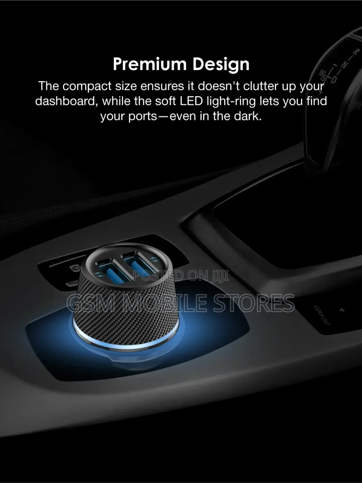 Oraimo Highway 10.5W Dual Ports Car Charger Adapter