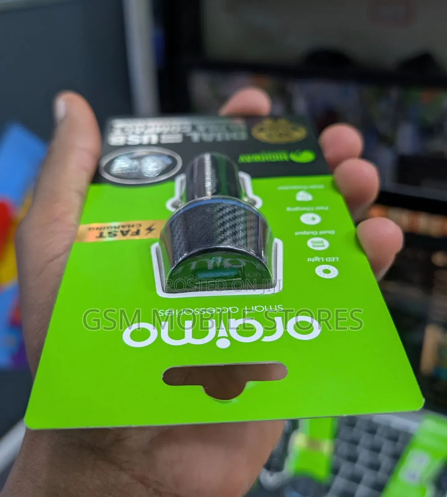 Oraimo Highway 10.5W Dual Ports Car Charger Adapter