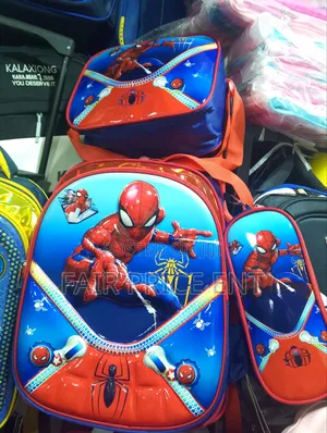 Full Set Classy Planned Kids Backpack Bag. 3pcs.( Blue)