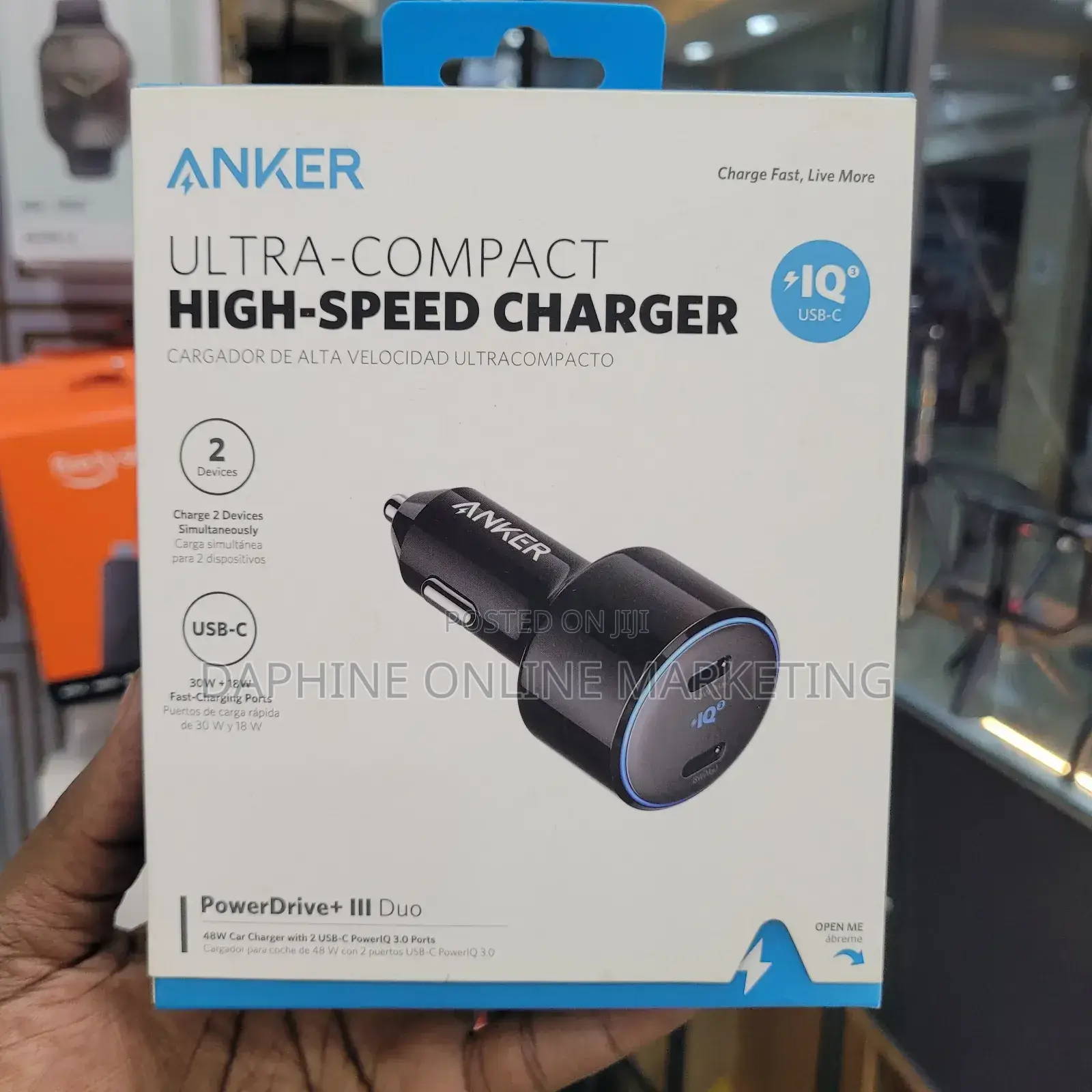 30W Anker High Speed PD Car Phone Adapter