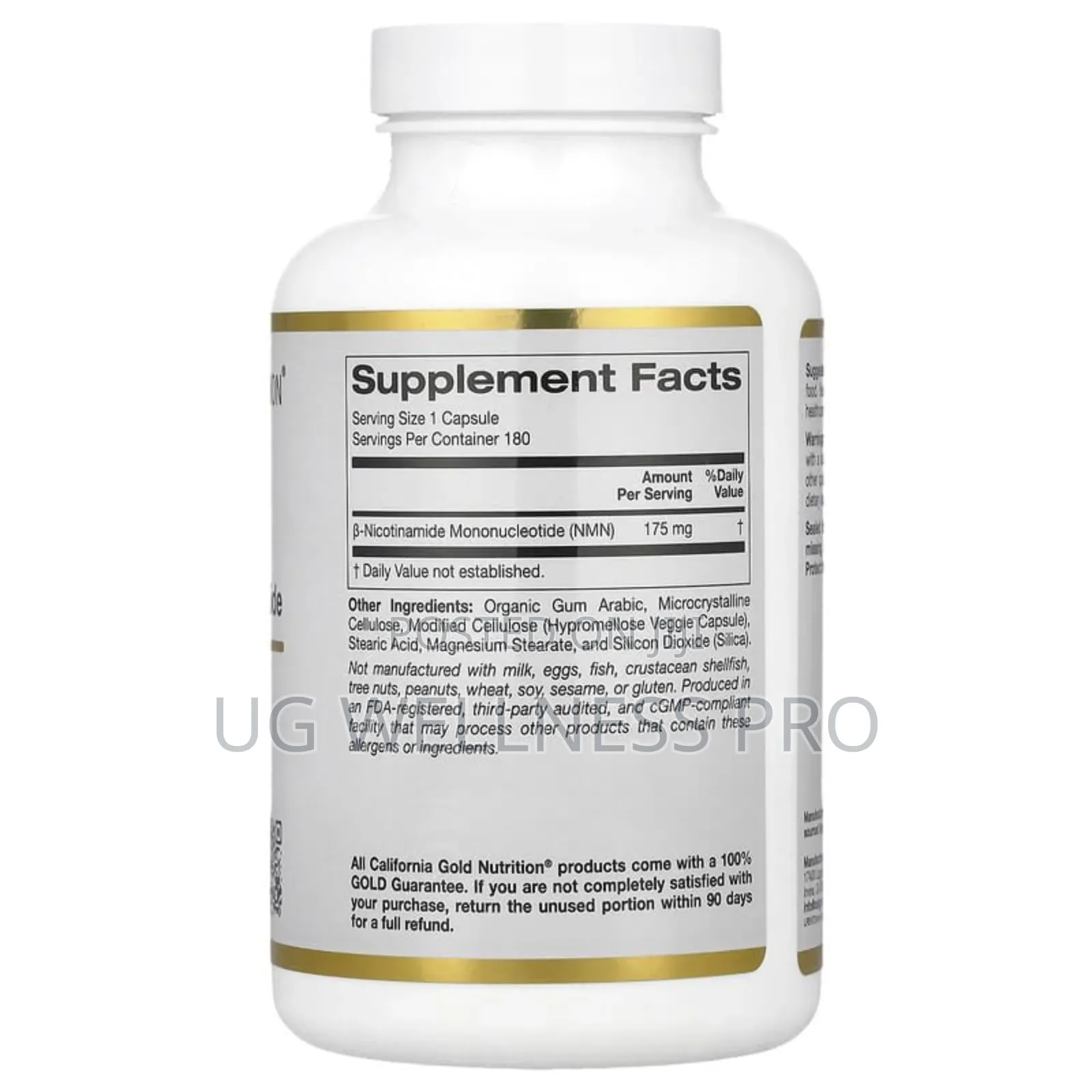 California Gold Nutrition, NMN, 175 Mg , 180 Veggie Capsules