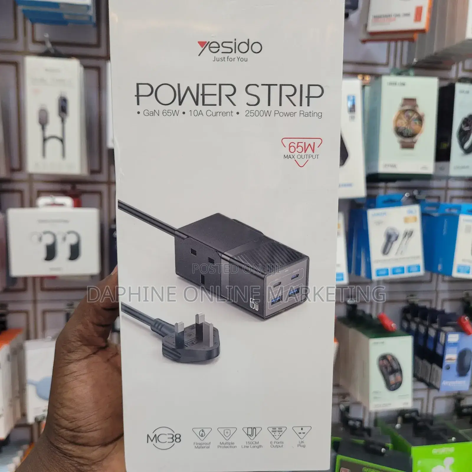 65W Power Strip/ 65W Yesido Power Extension