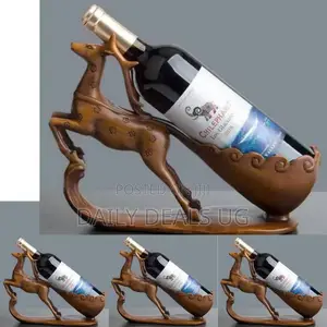 Wooden Horse Wine Bottle Rack