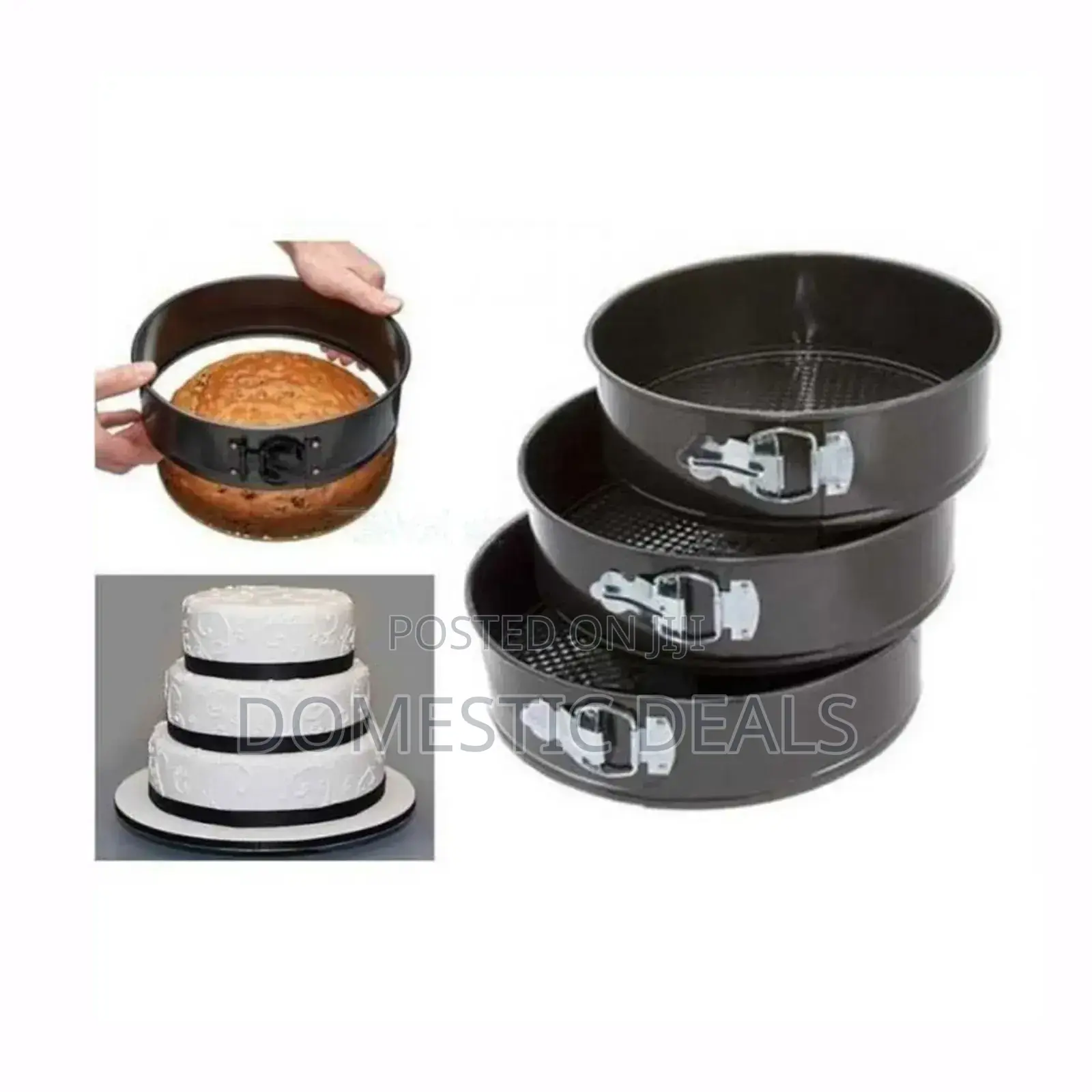 3pcs Round Cake Baking Pans