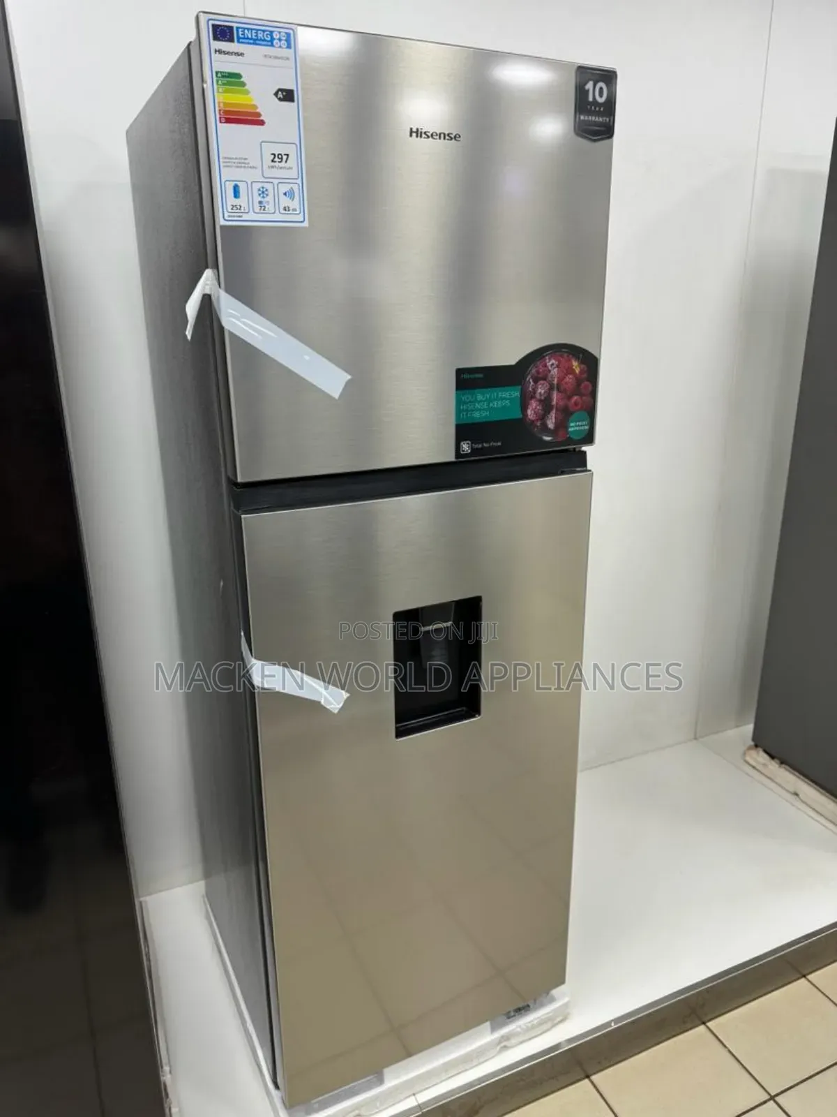 419L Hisense Double Door Refrigerator - 3 Years Warranty