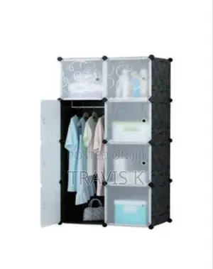 2 Colour Plastic Wardrobe