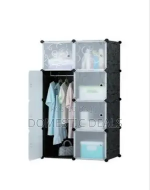 2 Colour Plastic Wardrobe
