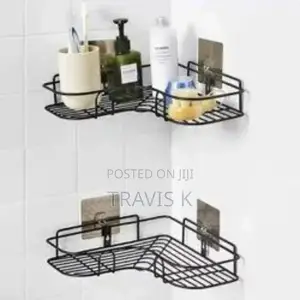 2pcs Bathroom Corner Storage Rack