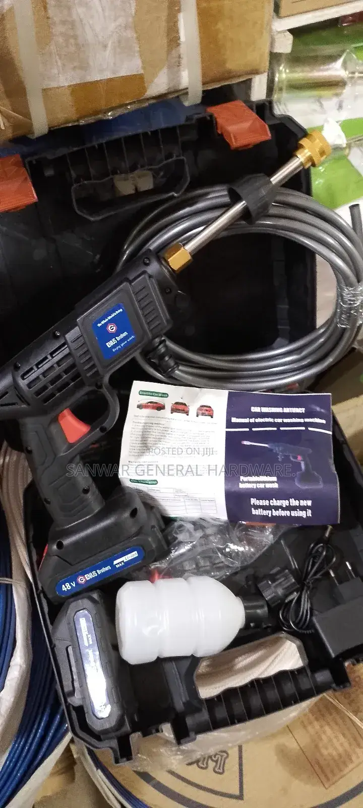 148v, Rechargeable High Pressure Car Washer Gun