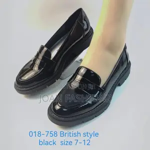 Original Ladies Shinny Loafers-Black