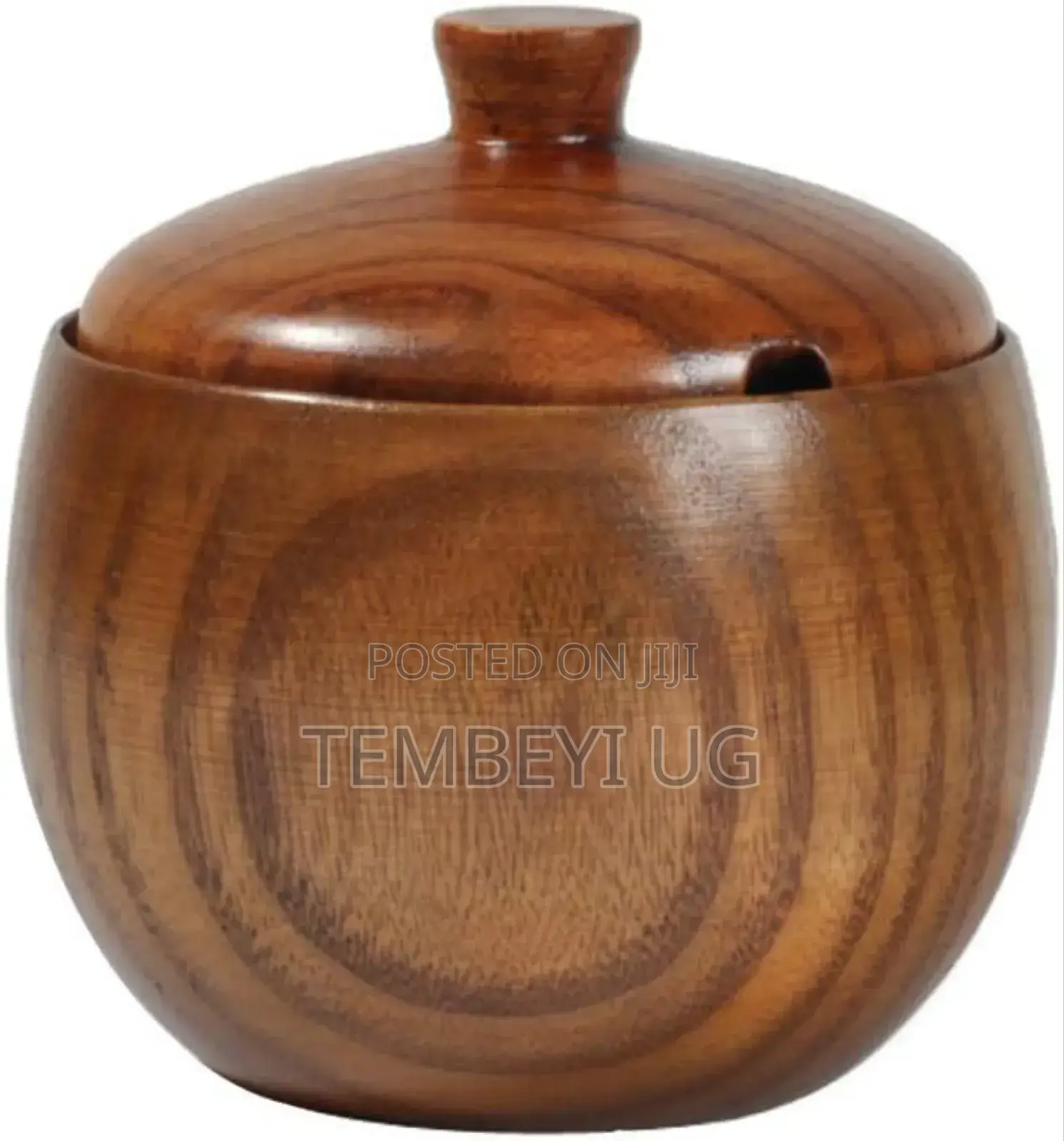 Wooden Bamboo Sugar Bowl