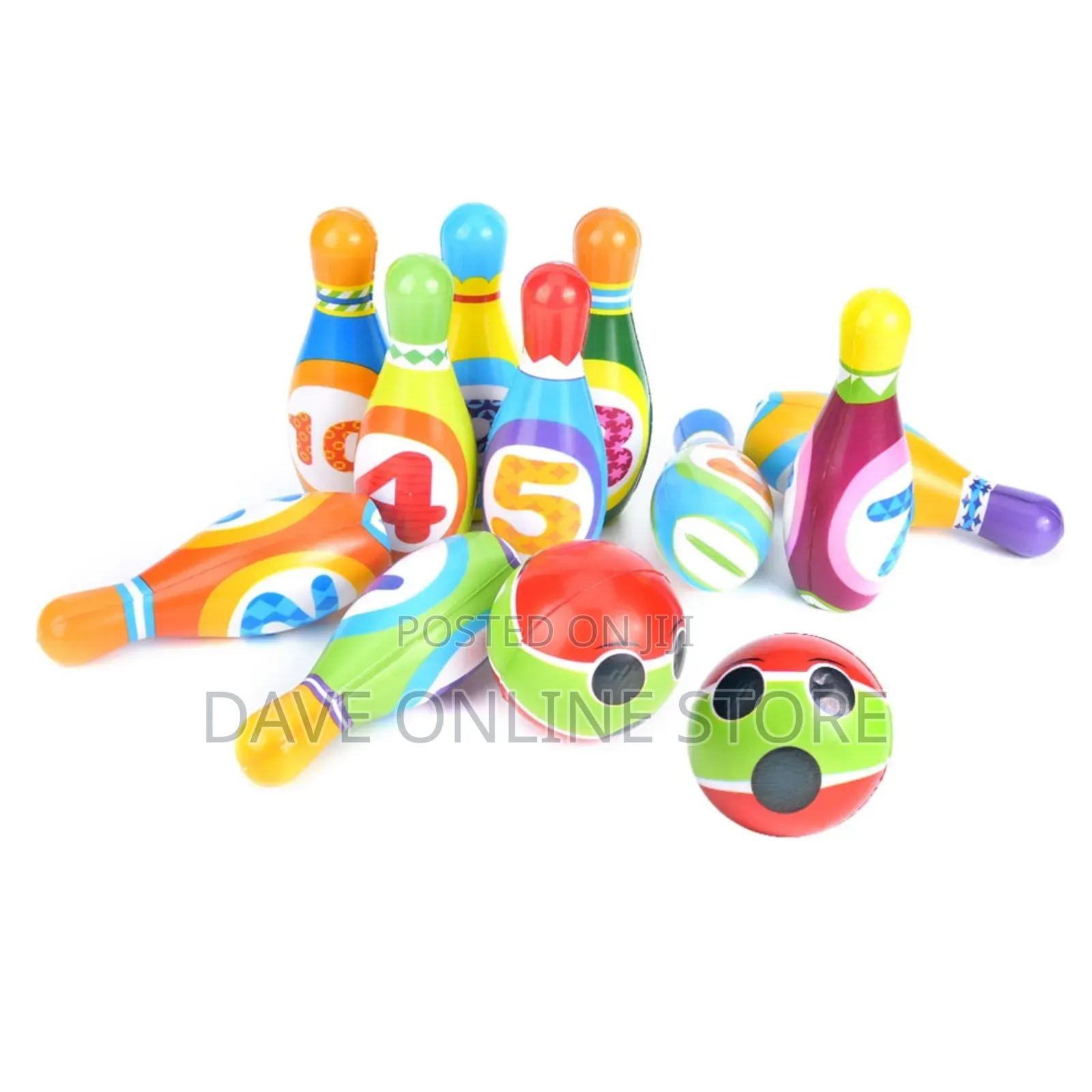 Kids Bowling Set, 10 Pins 2 Balls Bowling Pins and Balls,