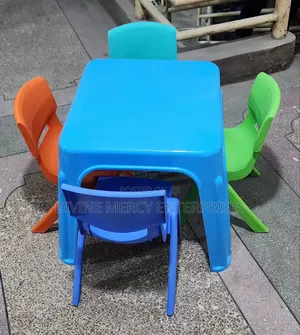 Baby Table and Hard Chairs