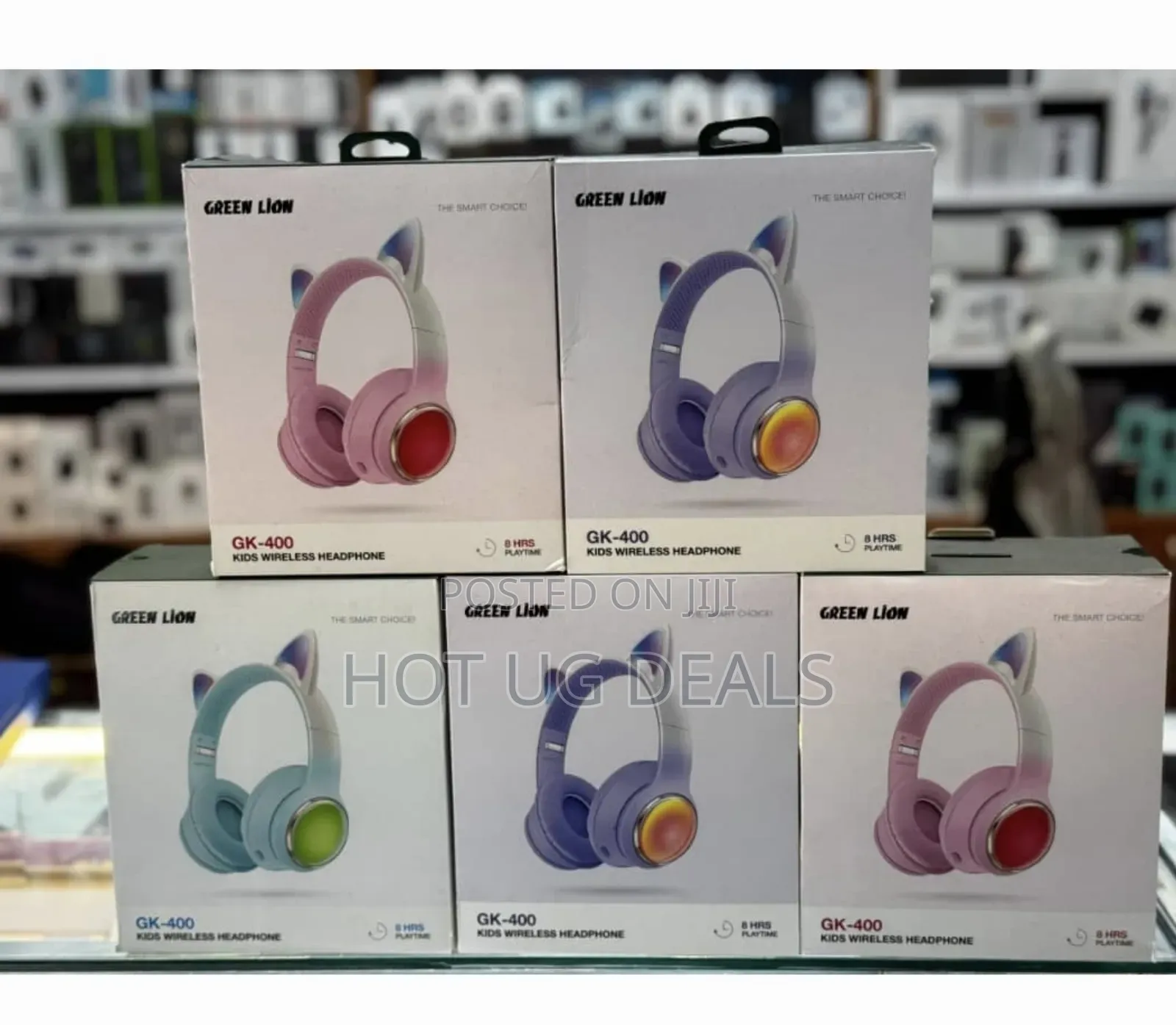 Green Lion - GK-400 Kids Wireless Headphones - Multicolor