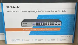 16port D-Link 10/100 Poe Long RANGE Surveillance SWITCH
