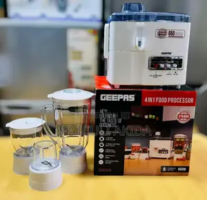 Geepas 4in1 650w Commercial Powerful Motor Food Processor