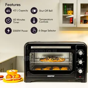 Geepas 42L GO4450 Mini Oven Rotisserie Electric Oven 2000W