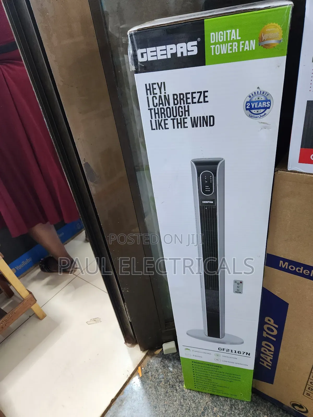 Geepas Digital Tower Fan