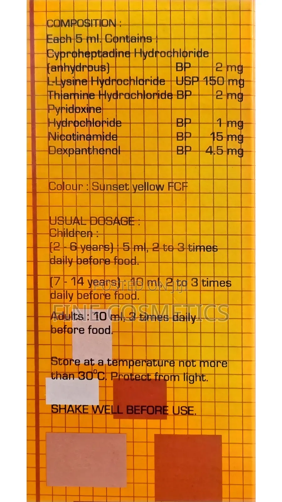 Apetamin Syrup, Butt Booster, Hips and Bum Enhancer Lysine