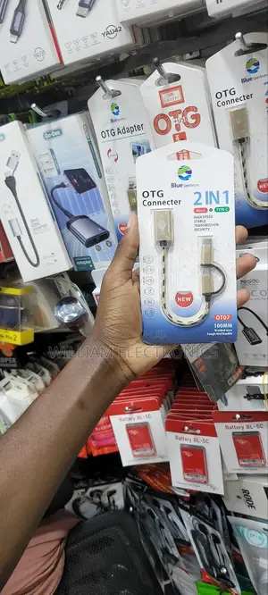 Blue Spectrum OTG Connector/2in1 Micro + Type-C Connector
