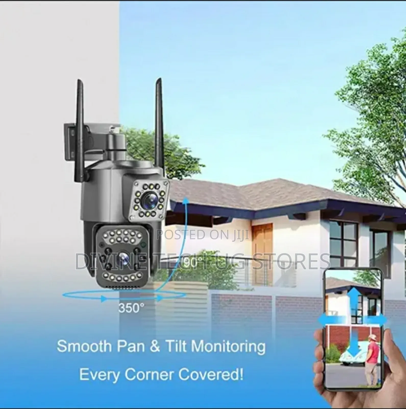 4g Sim Card Dual Lens CCTV Wifi Ip 360 ° Wireless Camera