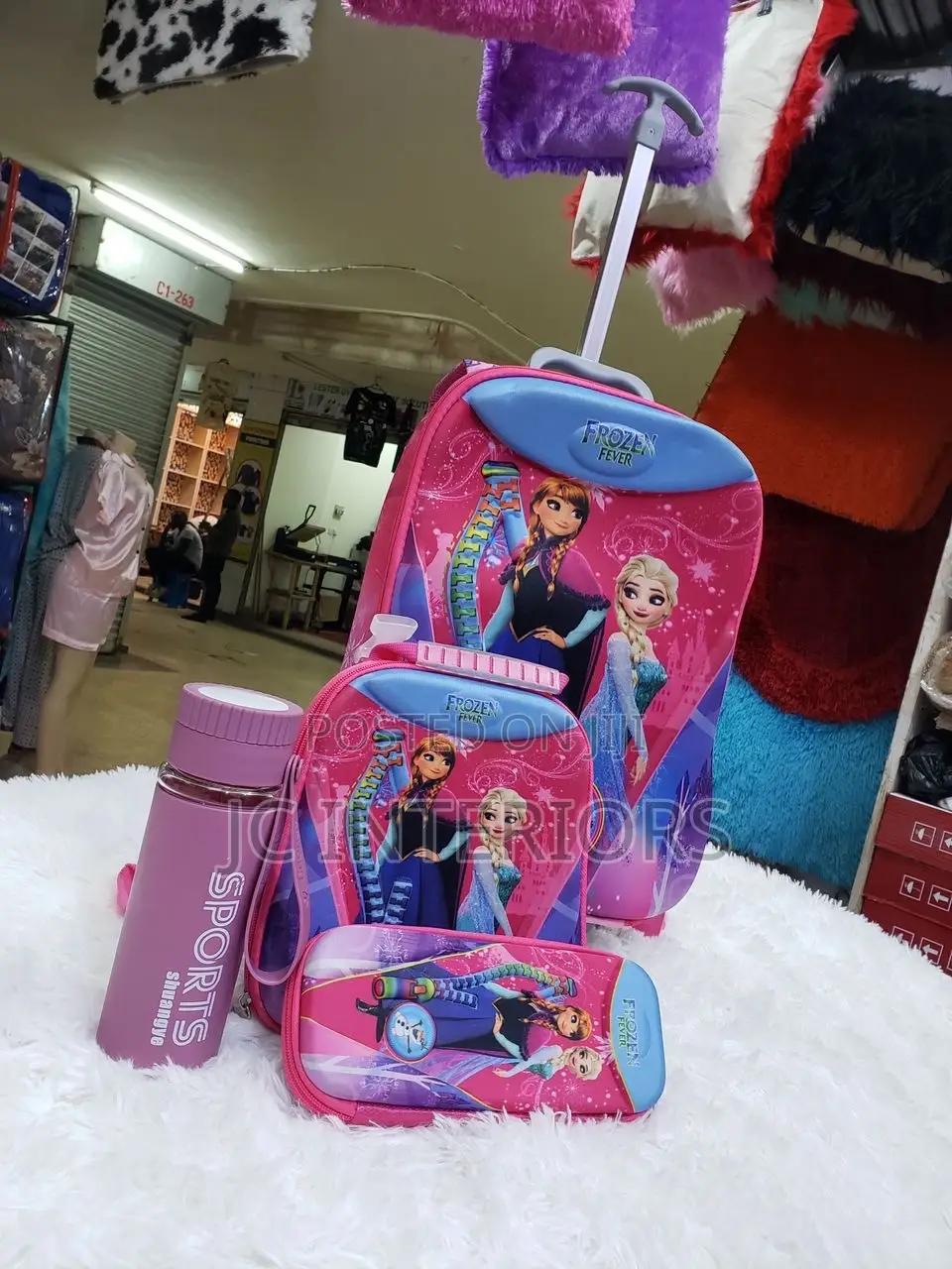 Backpack With Bottle