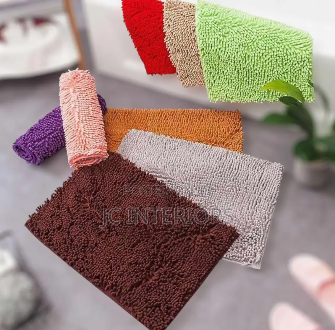 Smiry Luxury Chenille Bath Rug
