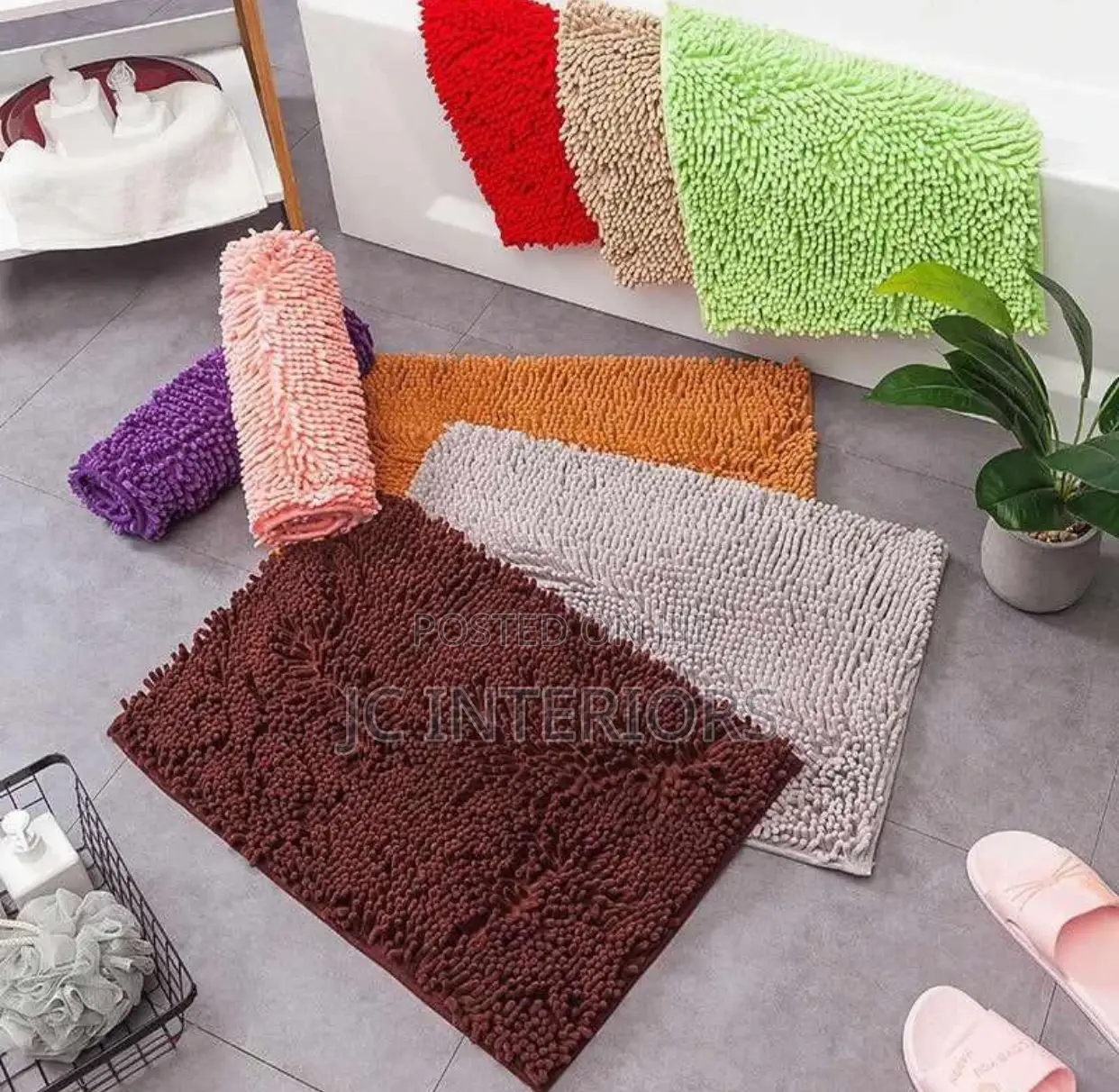 Smiry Luxury Chenille Bath Rug