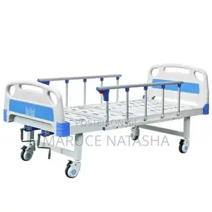 Manual Double Crank Patient's Bed With a Mattress