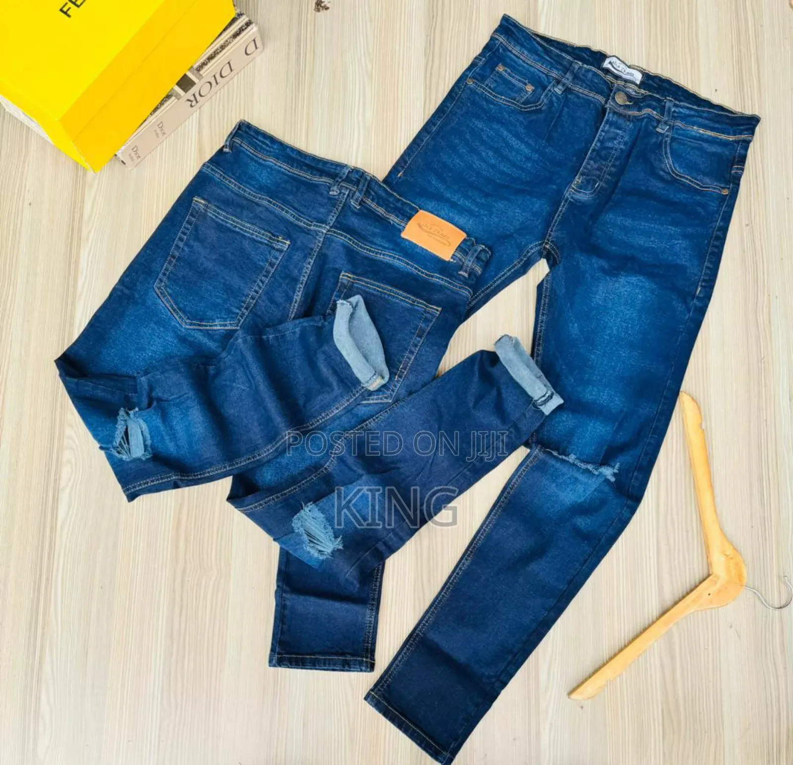 Define Knee Cut Jeans