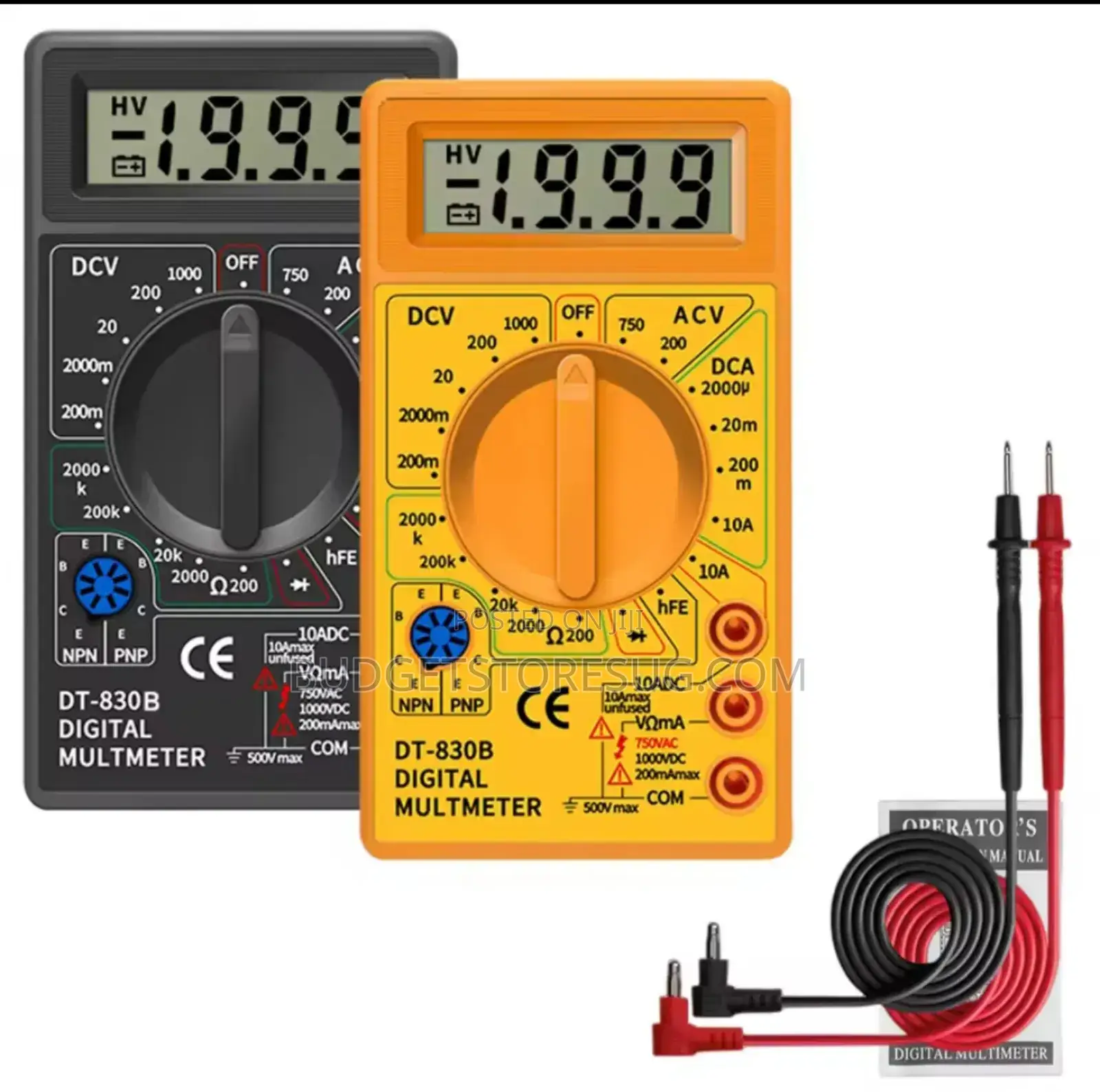 Portable AC/DC Ammeter Voltmeter