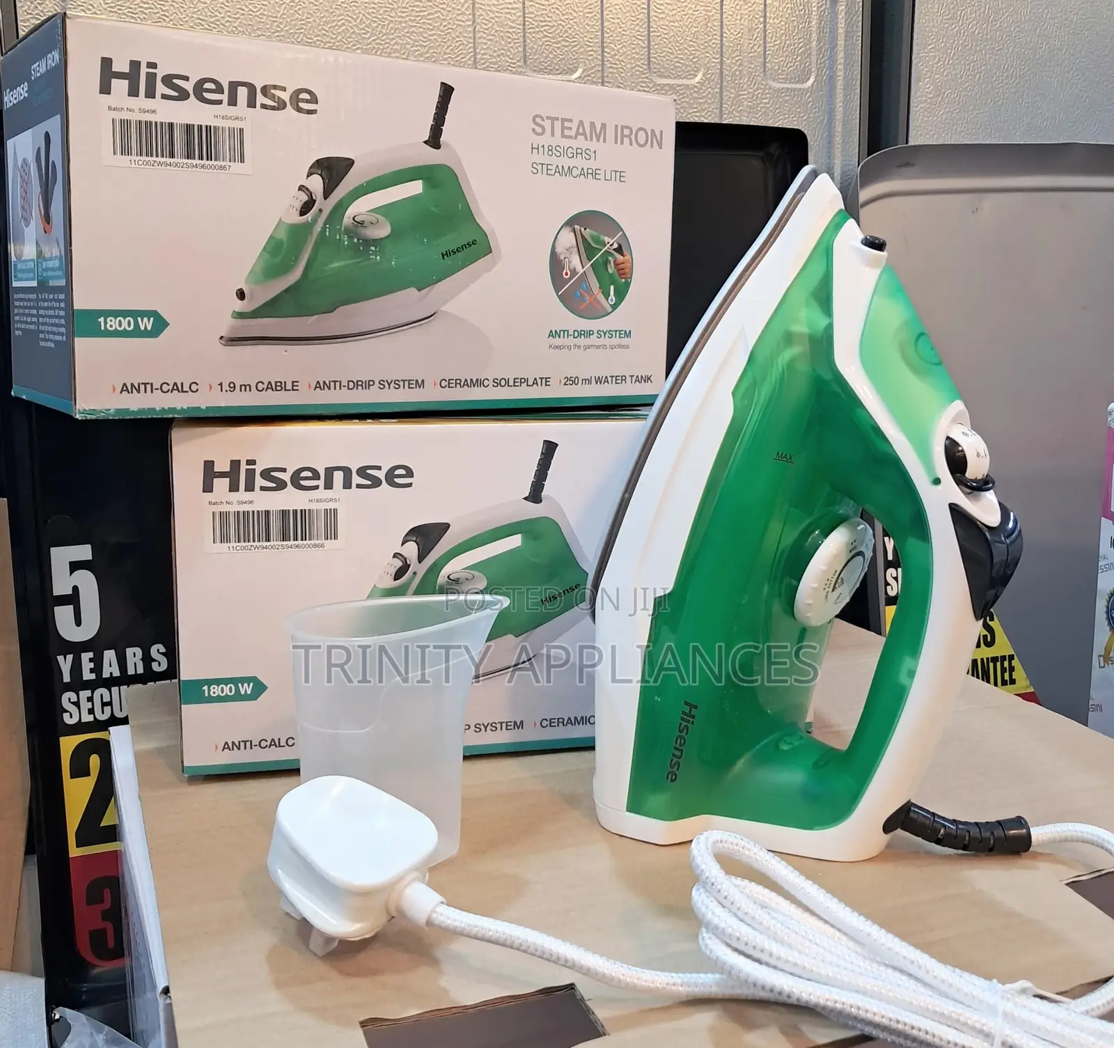 Hisense Steam Iron,1800w, 250 Ml, H18sigrs1 - Green