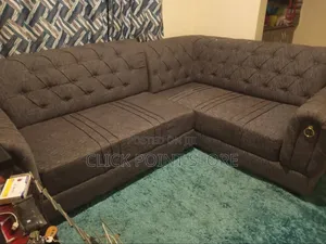 L Sofa Set / Brand New Brown L Shaped Sofa