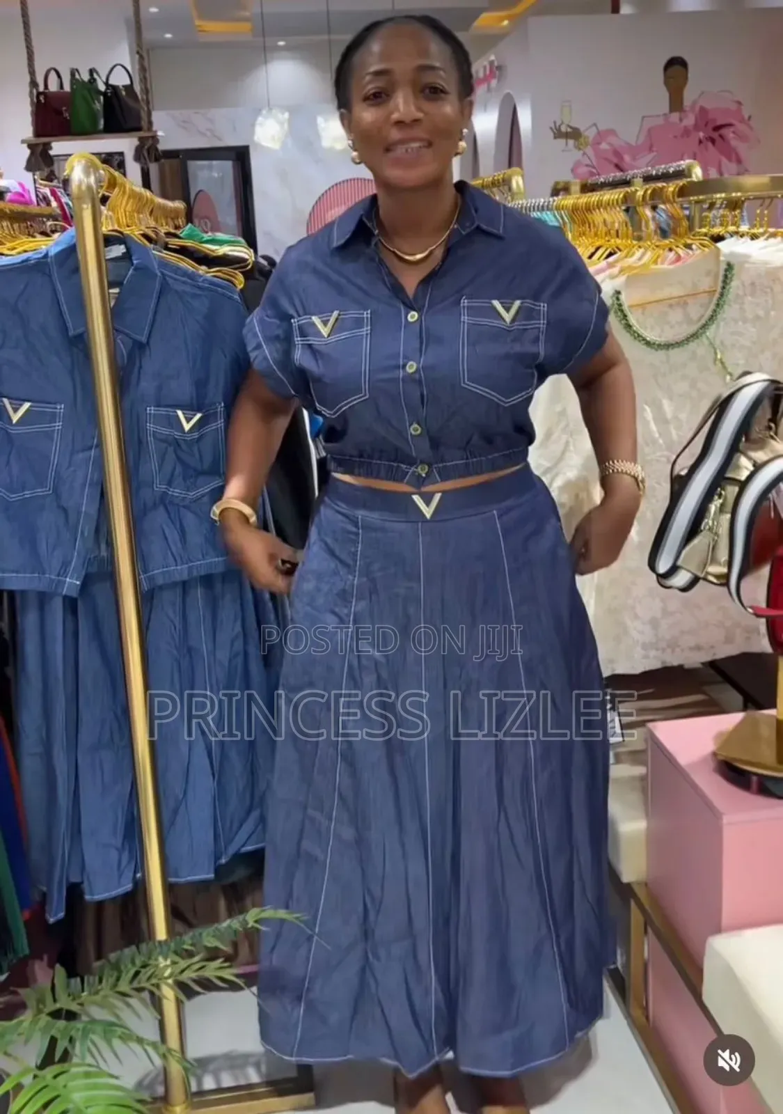 Jean Skirt and Top