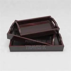 Wooden 3pcs Tray Set