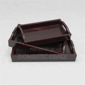 Wooden 3pcs Tray Set