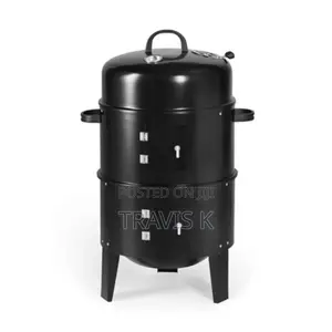 Round BBQ Grill Smoker