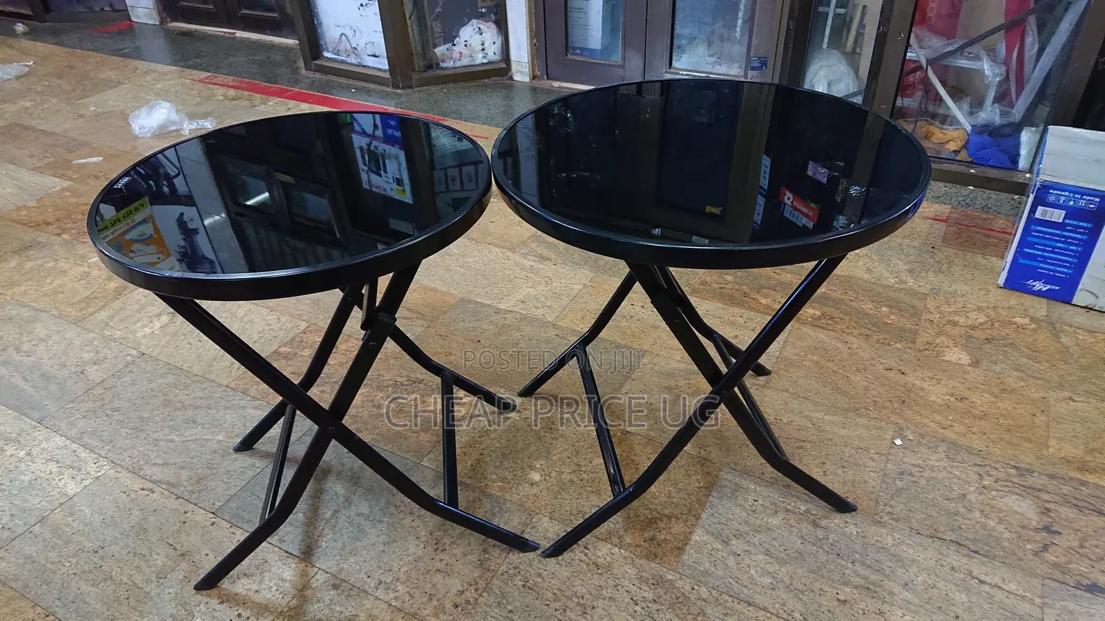 Foldable Dining Glass Table