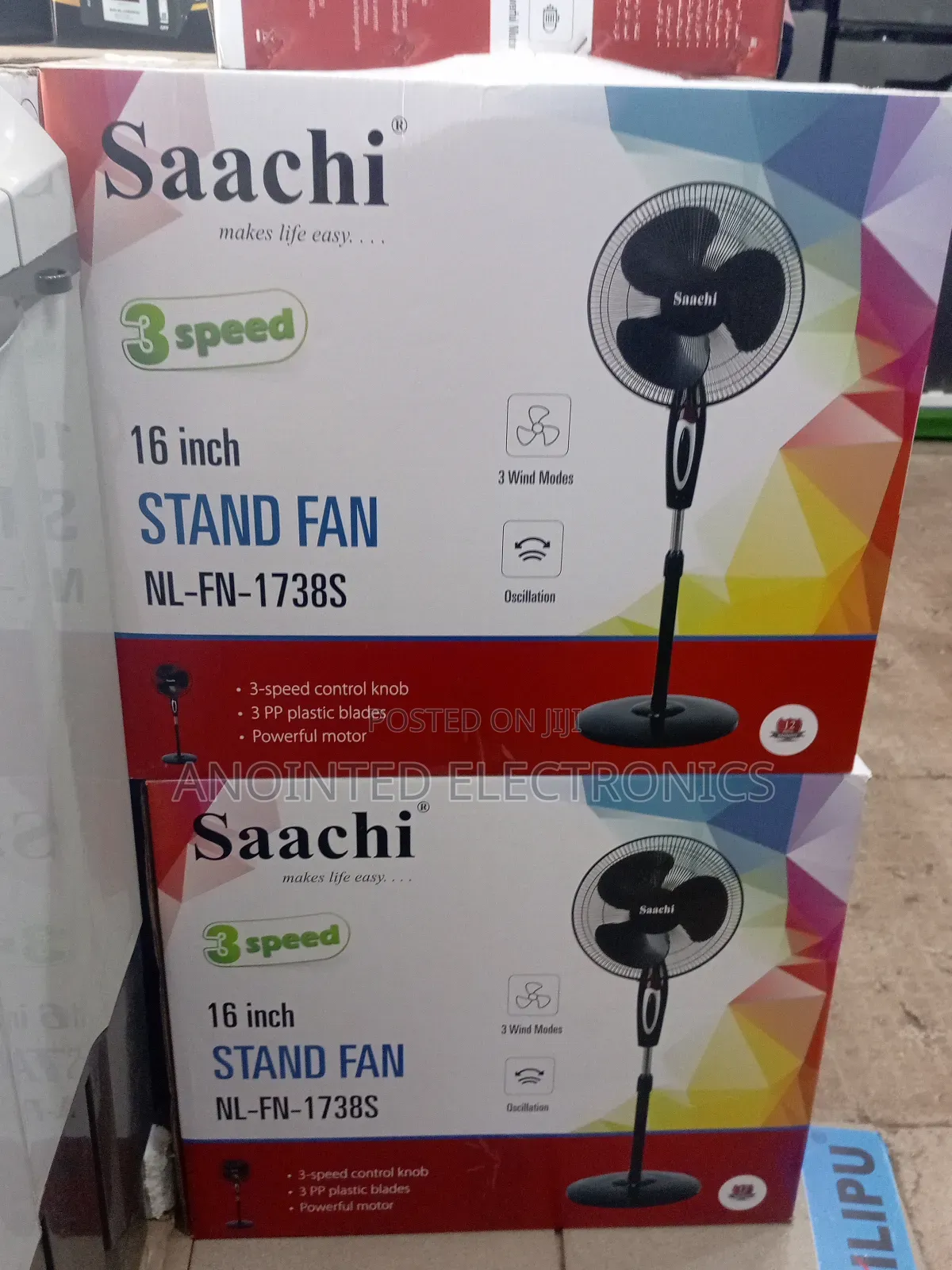 Standing Fan Black