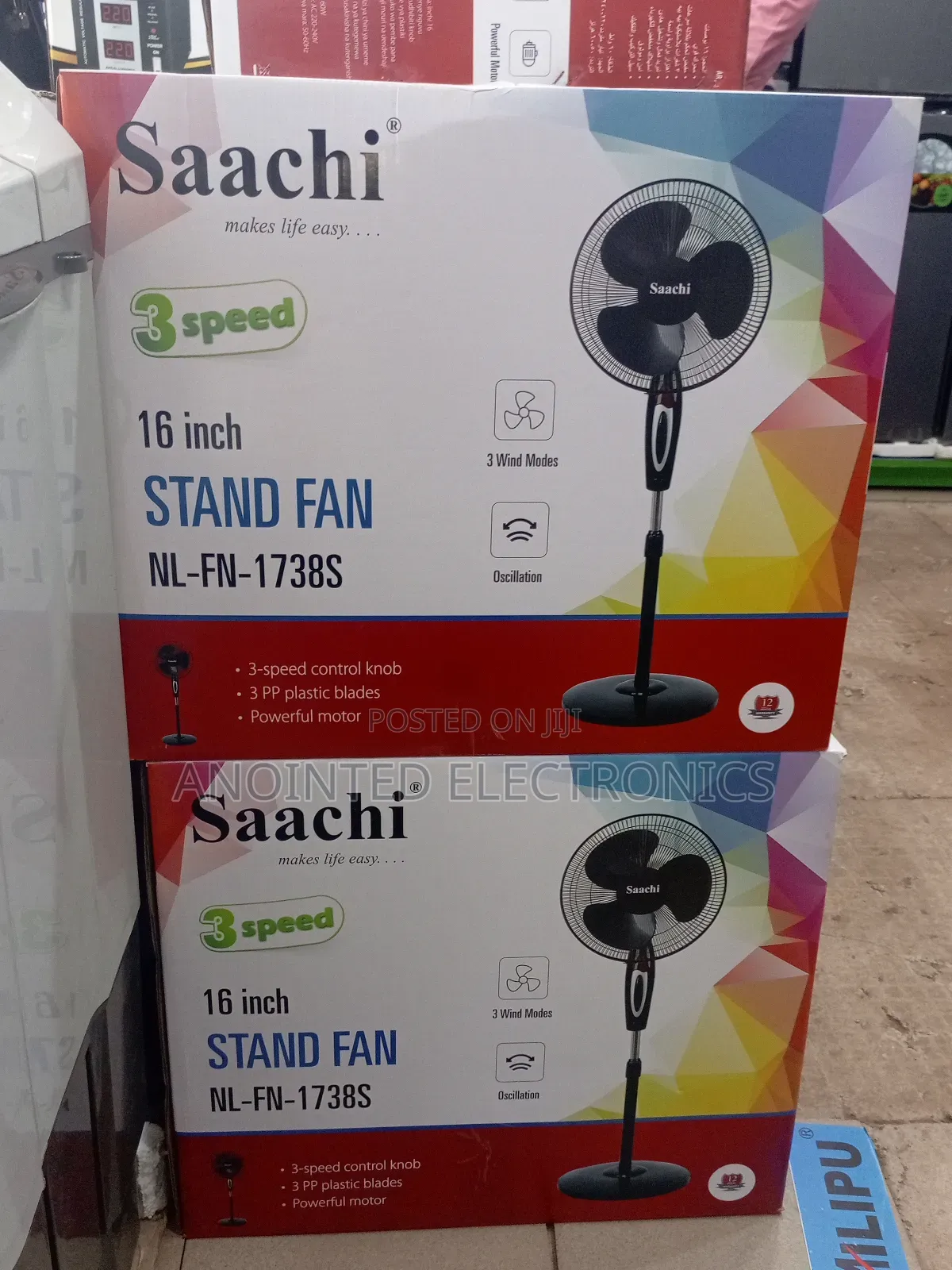 Standing Fan Black