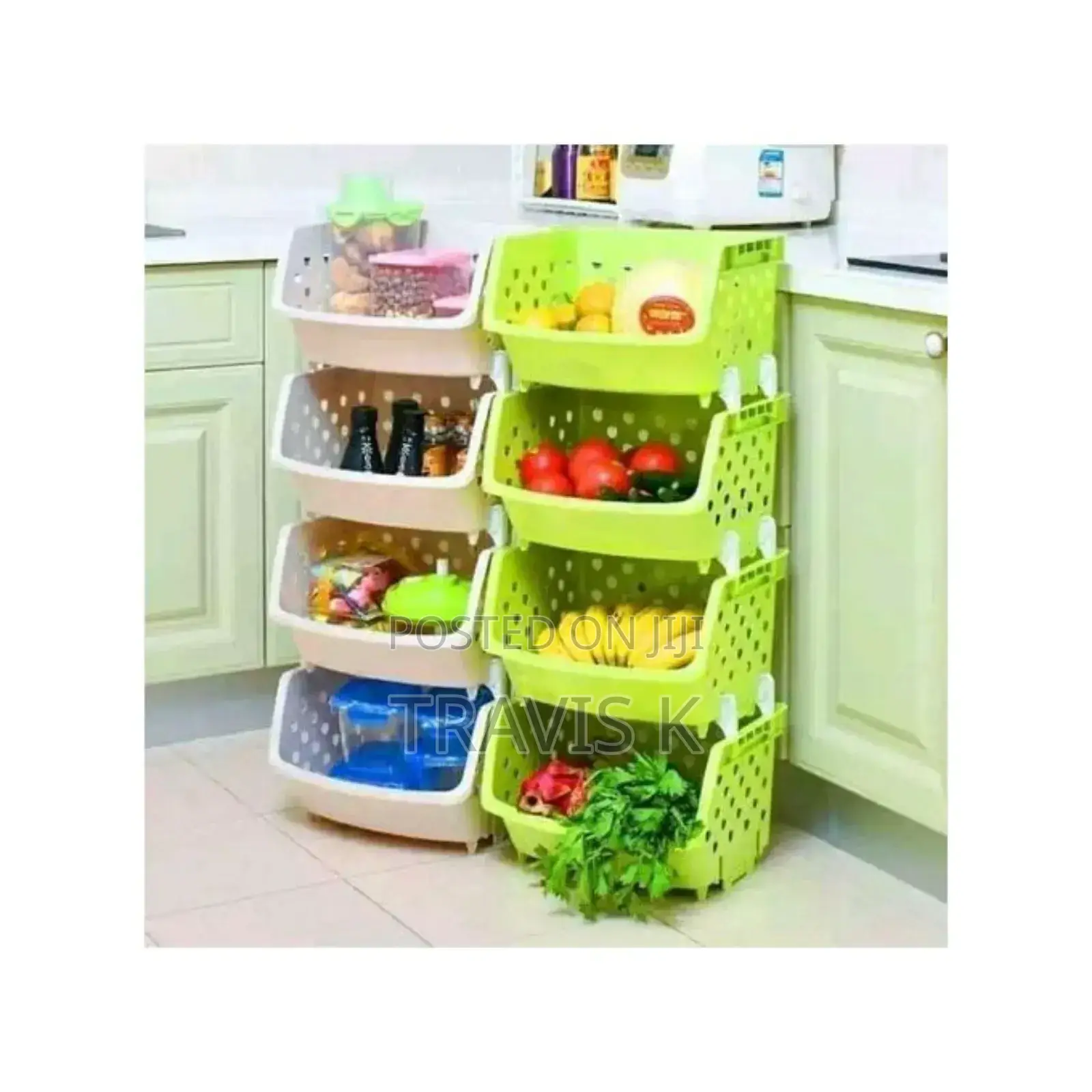 Plastic Kitchen Vegetable Storage Rack