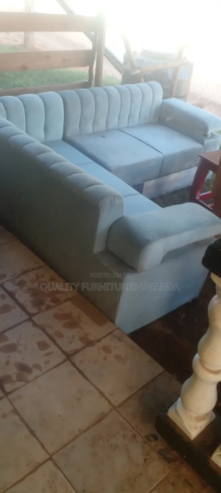 L Sofa in Gray