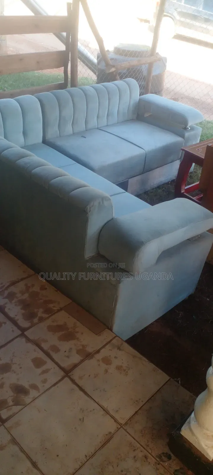 Min L Gray Couch