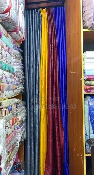 Plain Curtains With Net / a Pair It Has 3 Meters