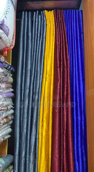 Plain Curtains With Net / a Pair It Has 3 Meters